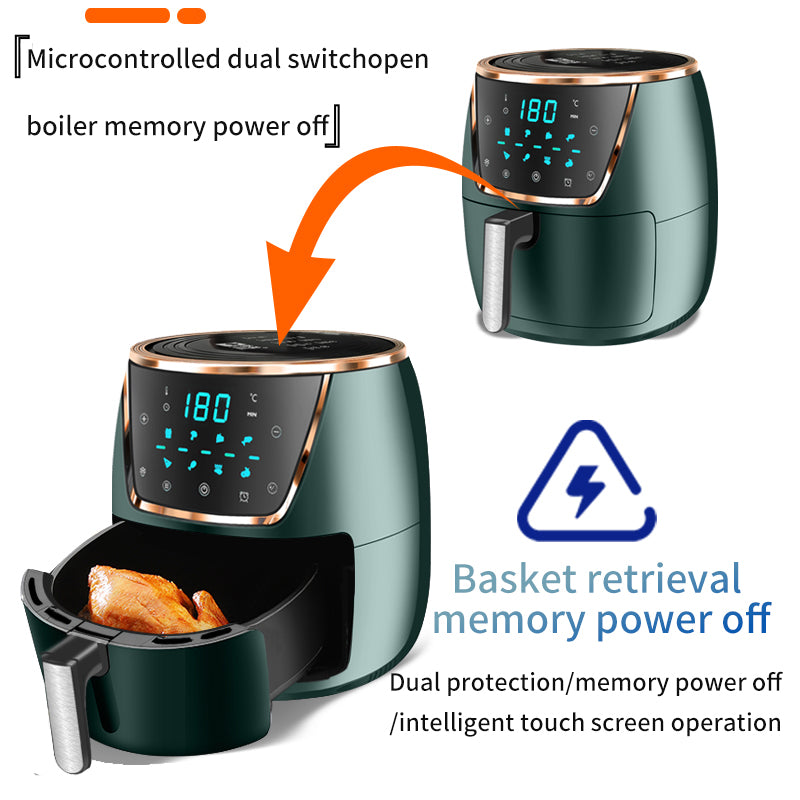 Healthy Oil Free Cooking Digital Deep Air Fryer