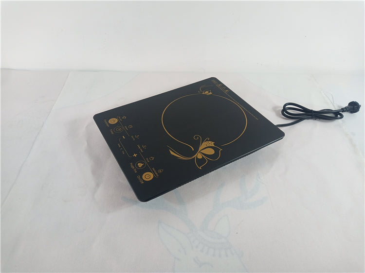 Induction cooktop push button