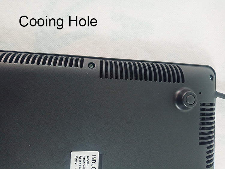 Induction cooktop push button