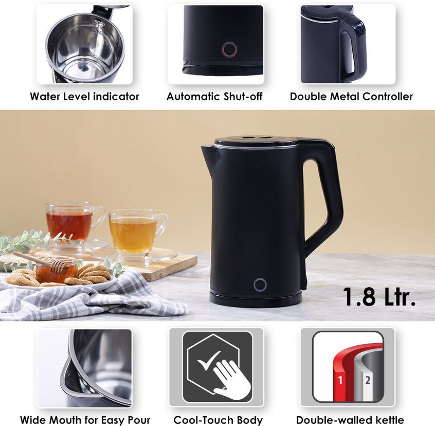 Cool touch electric kettle