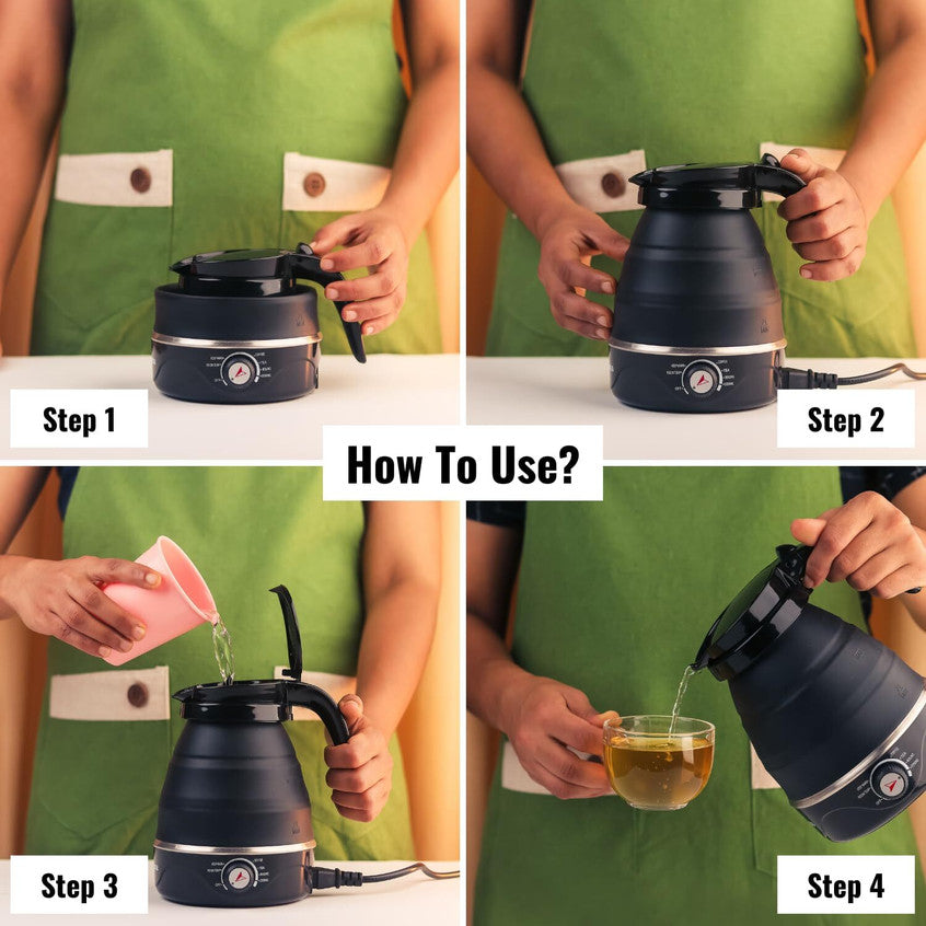 Foldable Silicone Electric Kettle